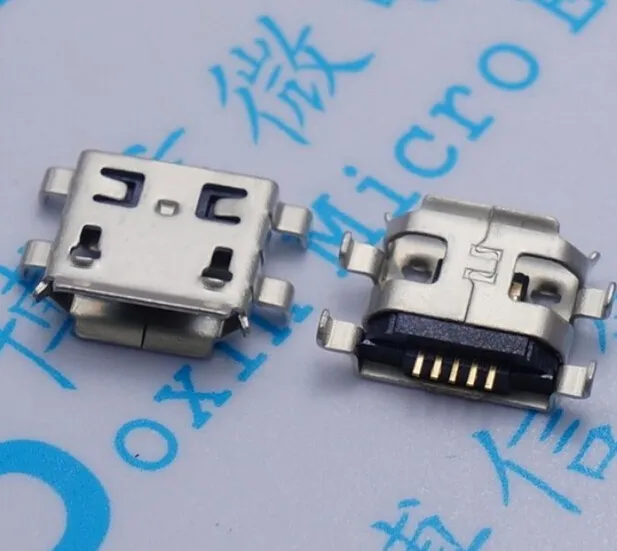 100 шт. Micro USB 5pin B Тип 0 8 мм Женский Разъем для Мобильный телефон mini разъем зарядная