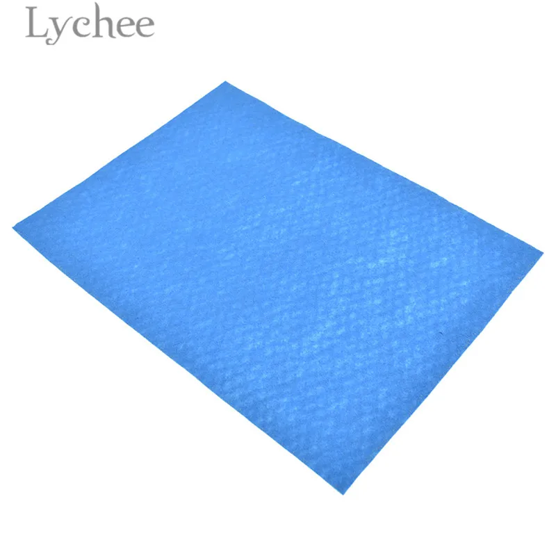 5 Lychee 1 шт. A4 1 мм самоклеющиеся фетровые ткани сплошной цвет фетр DIY швейный материал для одежда декоративная поделка - Цвет: 5