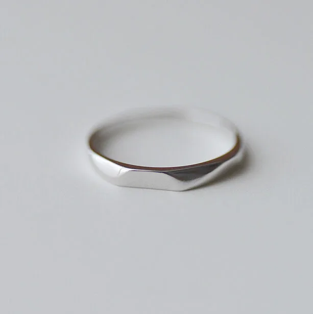 Женское блестящее кольцо Flyleaf Открытое из 100% стерлингового серебра 925 пробы с