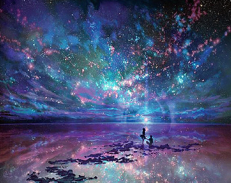 Full round Diamond 5D DIY Painting &quotFantasy Star Ocean&quot Embroidery Cross Stitch Rhinestone Mosaic Decor Gift | Дом и сад