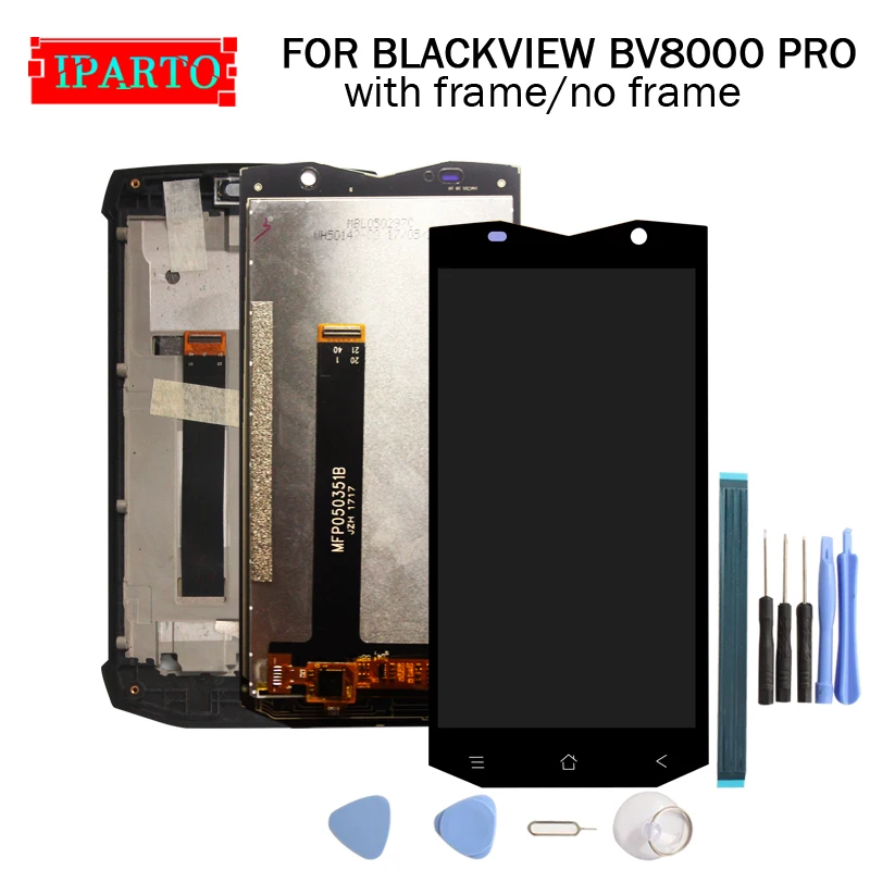 ЖК-дисплей BLACKVIEW BV8000 PRO с дигитайзером сенсорного экрана и рамкой в сборе 100%