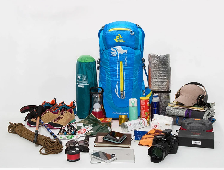 Бесплатная рыцарь большой Ёмкость Кемпинг Пеший Туризм Рюкзаки 50L