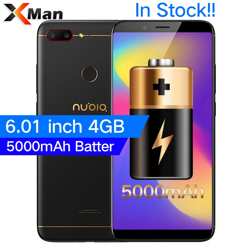 Оригинальный zte Нубия N3 4 Гб Оперативная память 64 GB 6 01 дюйма 5000 mAh Мобильный