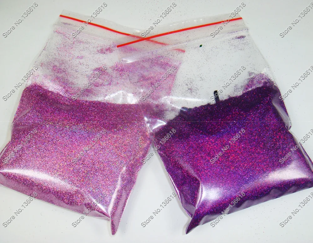 

50g x 1/256"(0.1mm)Laser Holographic Purple&Lilac Color Shining Fine Nail Glitter Dust Powder for Nail Art and Glitter Craft