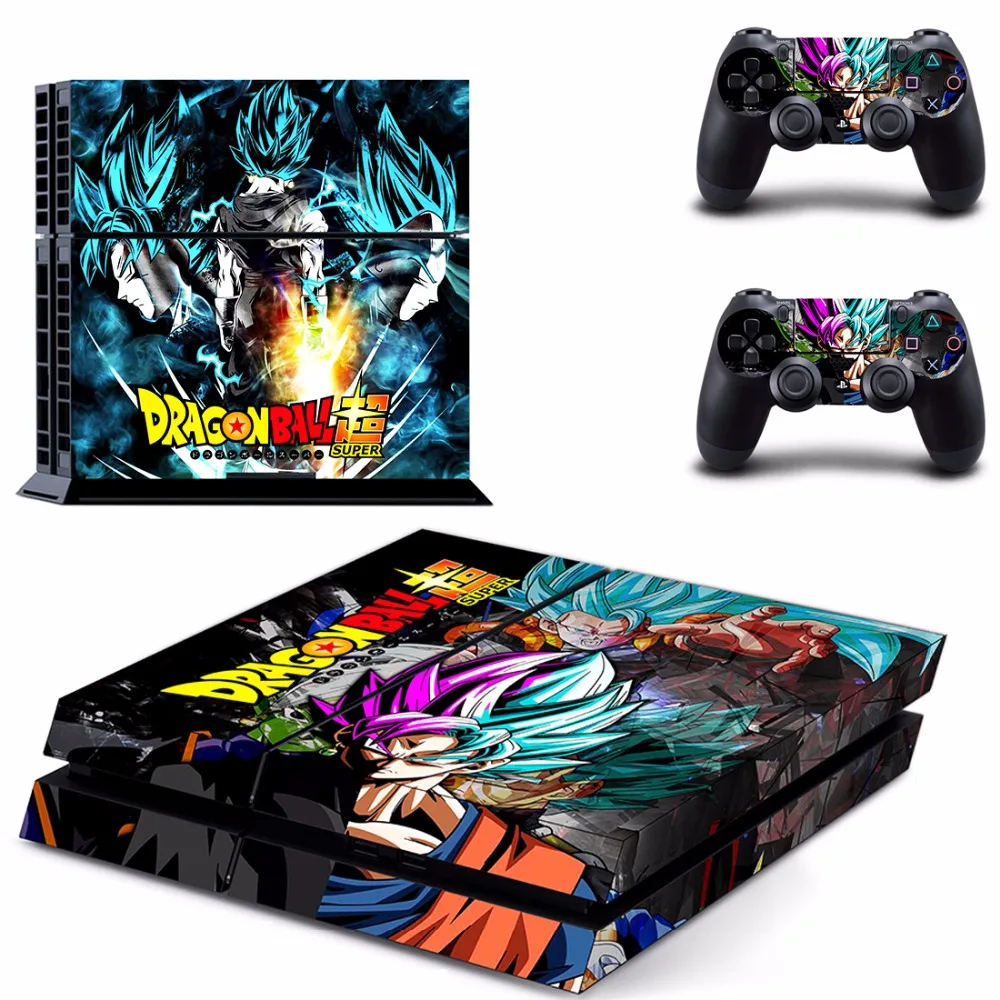6 Стили dragon ball Наклейка для Sony Playstation 4 PS4 Консоли Защитная Пленка + 2 шт. Controller Protector
