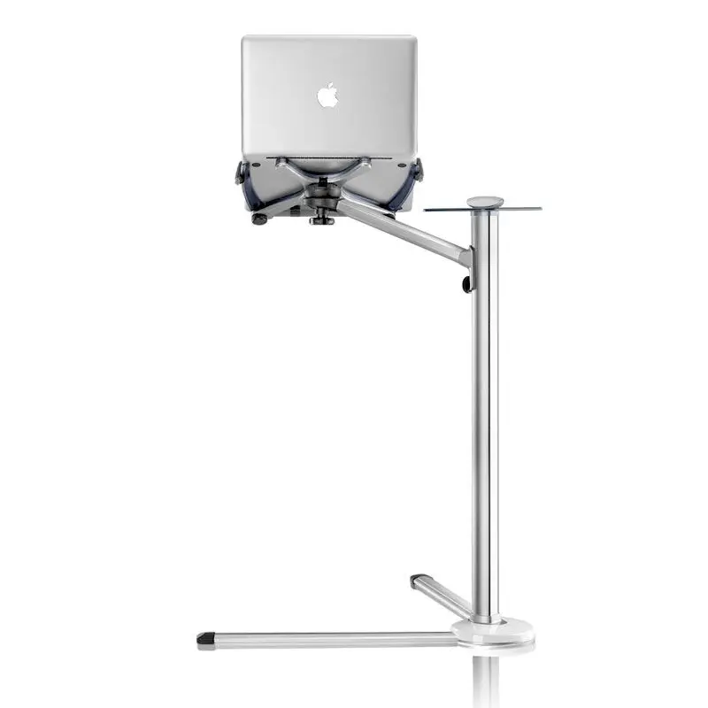

360 Degree Rotation UP-7 Height Adjustable Laptop Floor Stand With Mouse Tray Aluminum Alloy Ergonomics Laptop Desk Holder