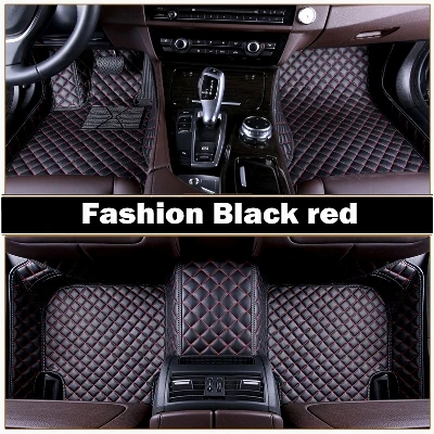 black red "Пользовательские подходящие автомобильные коврики для Mercedes Benz W164 W166 ML GLE ML350 ML400 ML500 GLE300 GLE320 GLE400 GLE450 лайнер - Название цвета: black red