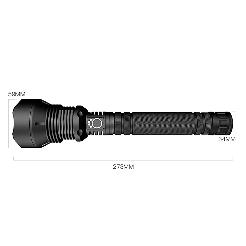 Тактический USB фонарь xhp70.2 мощный фонарик перезаряжаемый Zoom СВЕТОДИОДНЫЙ Фонарь xhp70 18650 или 26650 Аккумулятор для кемпинга