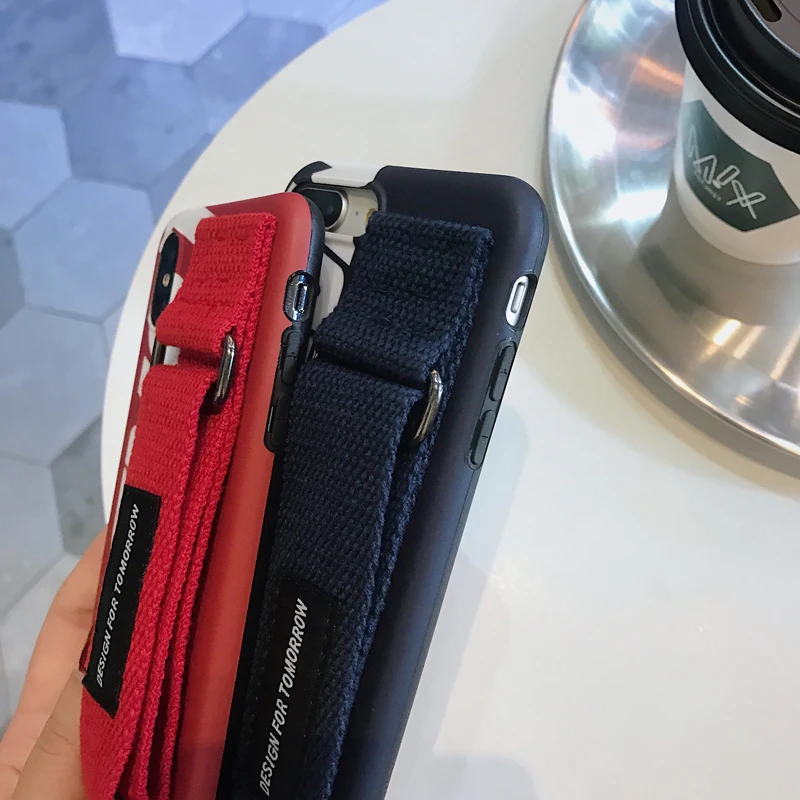 Модный корейский ремешок на запястье мягкий чехол для iphone 6 6S plus 7 7plus 8 8plus X