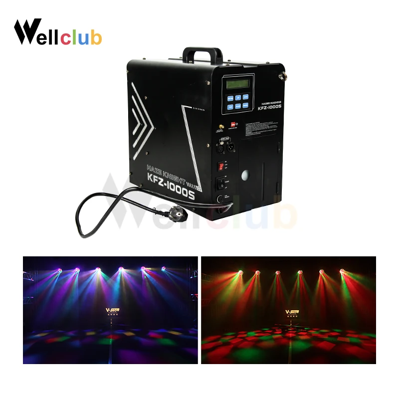 1 шт. 1000 Вт туман, дымка 2L машина тумана DMX512 дымовая машина хорошо подходит для дискотеки/бара/вечерние/шоу/сценический туманообразователь
