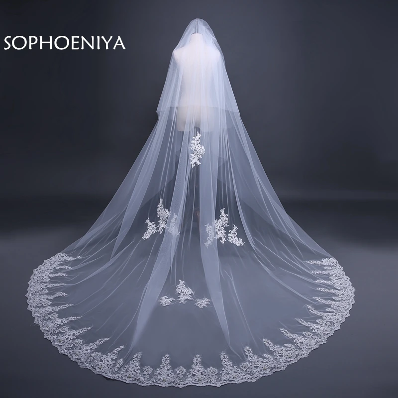 

New Arrival Ivory Bridal veil schleier wedding accessories bridal veil veu de noiva voile de mariee velo de novia Wedding veils