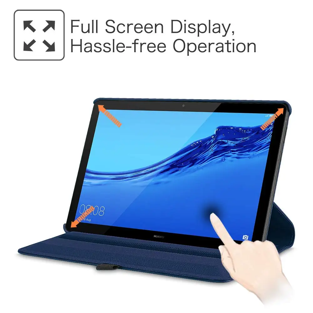 Вращающийся на 360 градусов чехол из искусственной кожи для Huawei MediaPad T5 10 AGS2-W09BHN 1