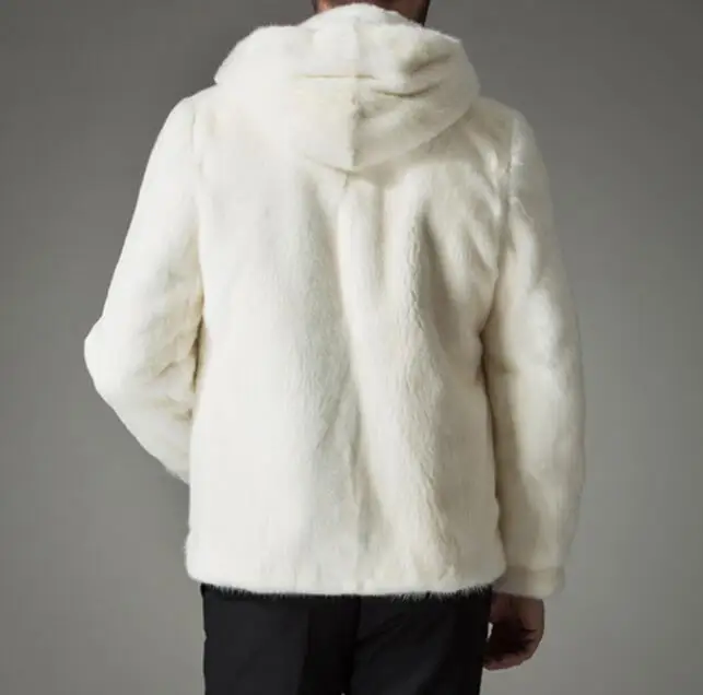 S 6XL/Лидер продаж/Весна для мужчин новая мода имитация норки теплая куртка с