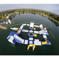 Brazil Inflatable Fun Aqua Park Equipment / Giant  Inflatable Commercial Water Park Design Build For Sale