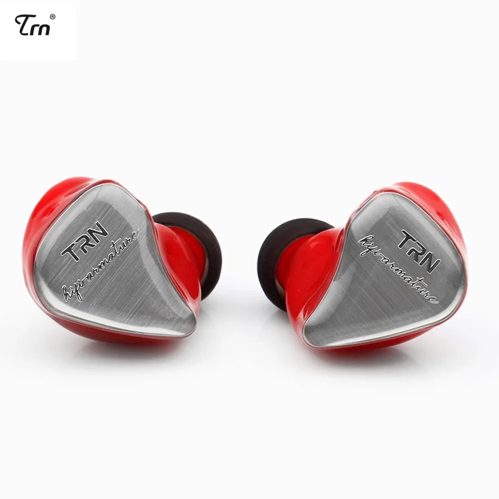 TRN IM1 1BA + 1DD гибридные наушники вкладыши Monito для бега HIFI гарнитура Съемная