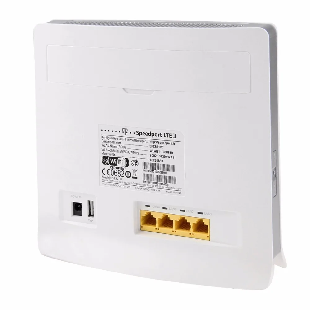 Huawei B593u 12 разблокирован 4G LTE CPE промышленный WiFi маршрутизатор знак случайная