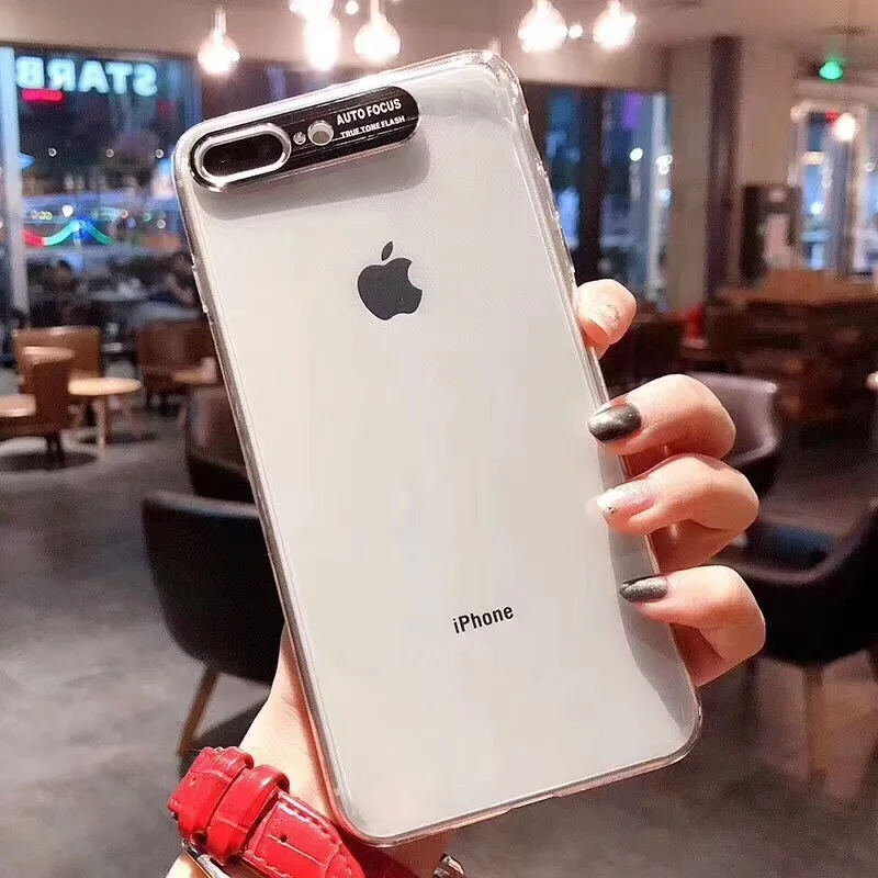 Tluxury прозрачные чехлы для iPhone 6 S 7 10 8 Plus чехол X Xs Max Xr Funfa камеры задняя крышка |