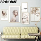 Цветы кристаллы девушка скандинавский украшение для дома любовь холст Картина абстрактный плакат настенная живопись Hyundai Rococo печать спальня