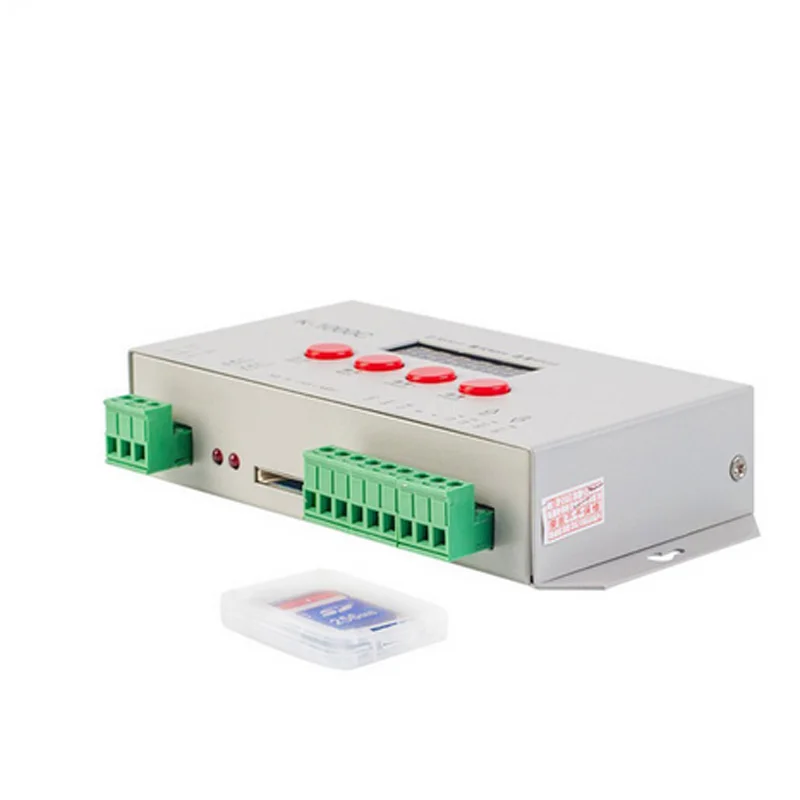 T1000S sd-карта светодиодный контроллер rgb Pixel Диммер для WS2812B DMX512 ws2811LPD8806