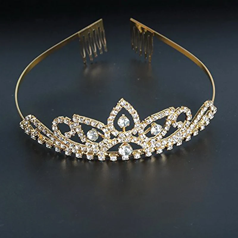 Тиары и короны StoneFans для невесты со звездами листья золотые шпильки зажимы