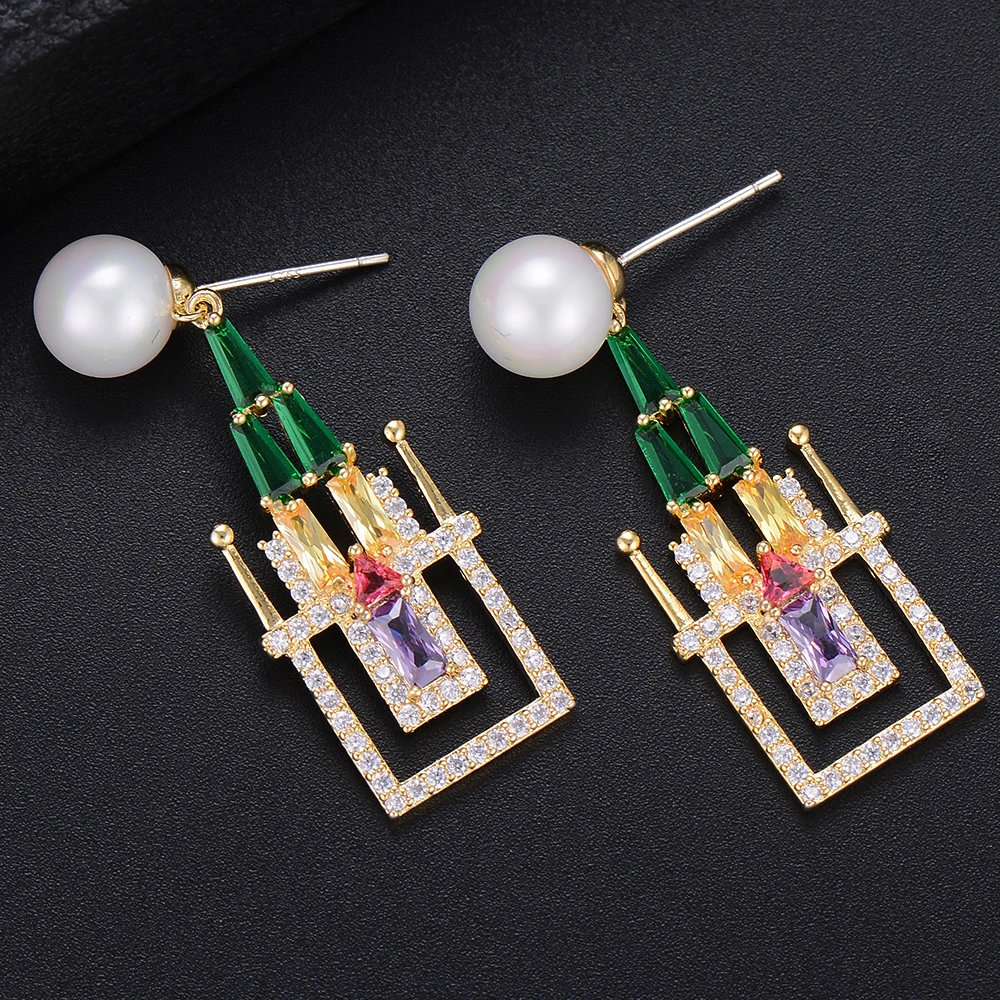 Missvikki роскошный сказочный замок имитация жемчуга полностью покрытые фианитом