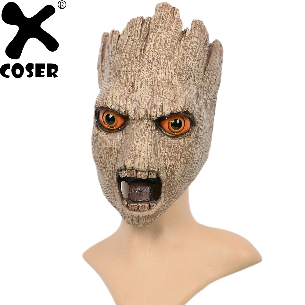 Маска XCOSER Groot латексная маска на шлем всю голову для стражи Galaxy Vol.2 карнавальный