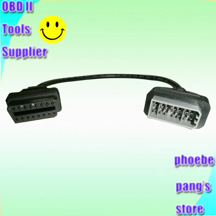 50 шт. для N issan 14 контактов штекер OBD 2 16 гнездо OBD2 OBDII диагностический инструмент