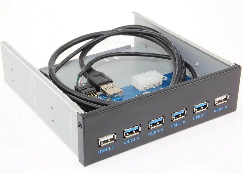 4 порта USB 3 0 + 2 настольный компьютер Передняя панель оптических дисков расширение