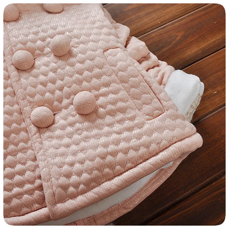 Новое поступление куртка для девочек зимняя верхняя одежда однотонная розовая