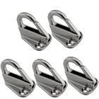 Крючок для крыла из нержавеющей стали 316 с пружинным зажимом, крючок для зажима, веревка для прикрепления лодки, парусной тяги, морская фурнитура, 5 шт.