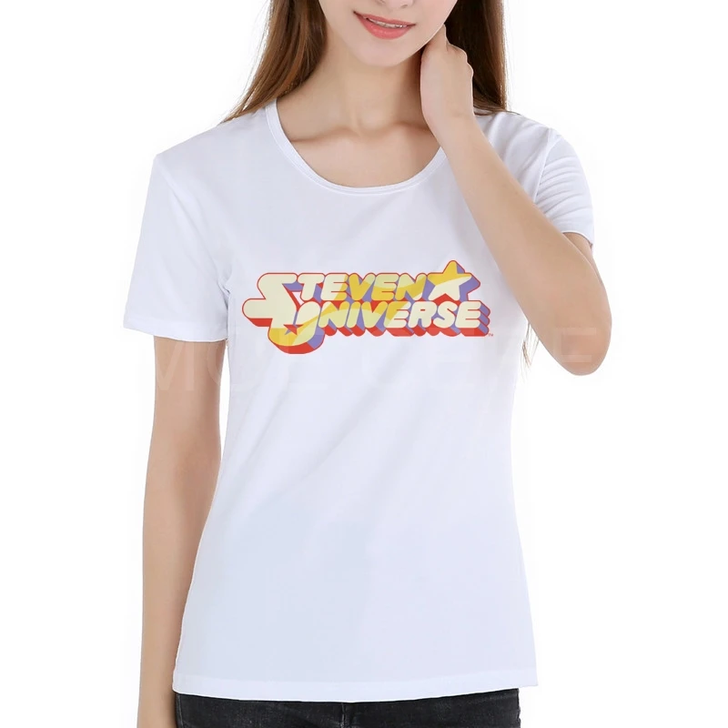Женские футболки STEVEN UNIVERSE STAR COOKIE CAT с коротким рукавом футболка принтом аниме Moive