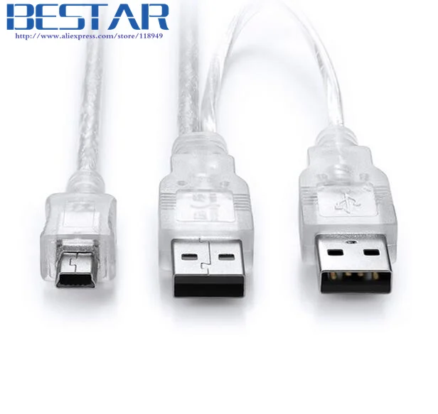 2 в 1 USB 3. 0 Type A папа с источником питания на Mini 5P 5 контактный кабель Y разветвитель