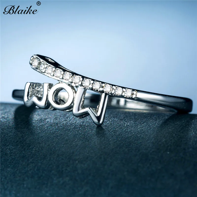 Blaike 2019 новые кольца с надписью Mum Love для женщин серебряный цвет белый циркон