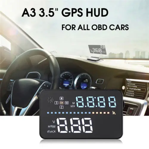 A3 Универсальный 3.5 &quotАвто GPS Автомобилей HUD Head Up Display + OBD2 Интерфейс Превышения