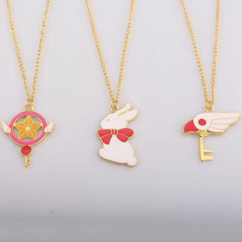 10pcs/lot Anime Sailor Moon metal keychain necklace figure pendant rabbit toys | Игрушки и хобби