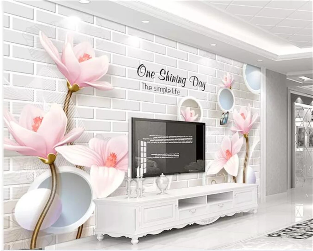 3d обои для домашнего декора стен рельефные наклейки дома магнолии и богатого