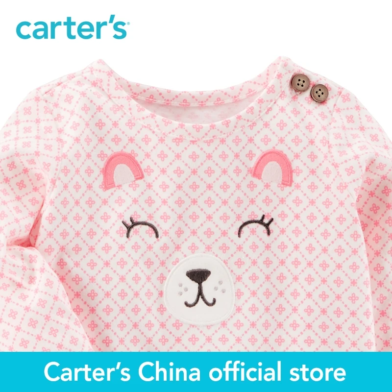 Carter's/комплект из 2 предметов для маленьких детей детская одежда весенний топ с