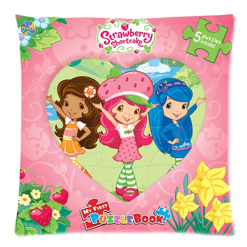 Наволочка из хлопка и льна с принтом в виде клубники для девочек | Дом сад