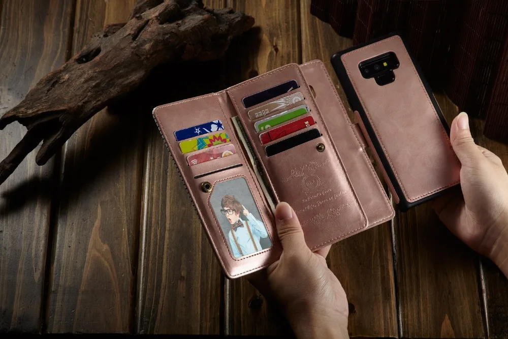Чехол для samsung galaxy Note 8 9 note8 роскошный кожаный чехол кошелек телефона 2 в 1 fundas
