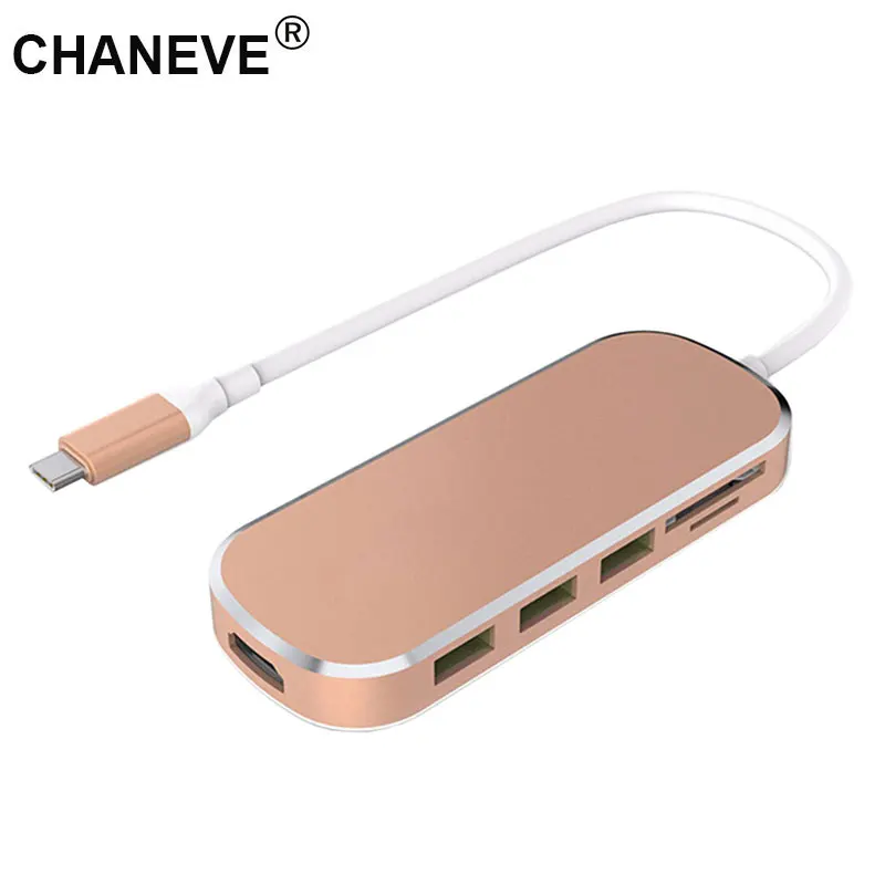 CHANEVE USB C концентратор 3 0 HDMI адаптер Тип PD Зарядка 4K видео HD для Macbook HP MI Air Galaxy S9 +/S8
