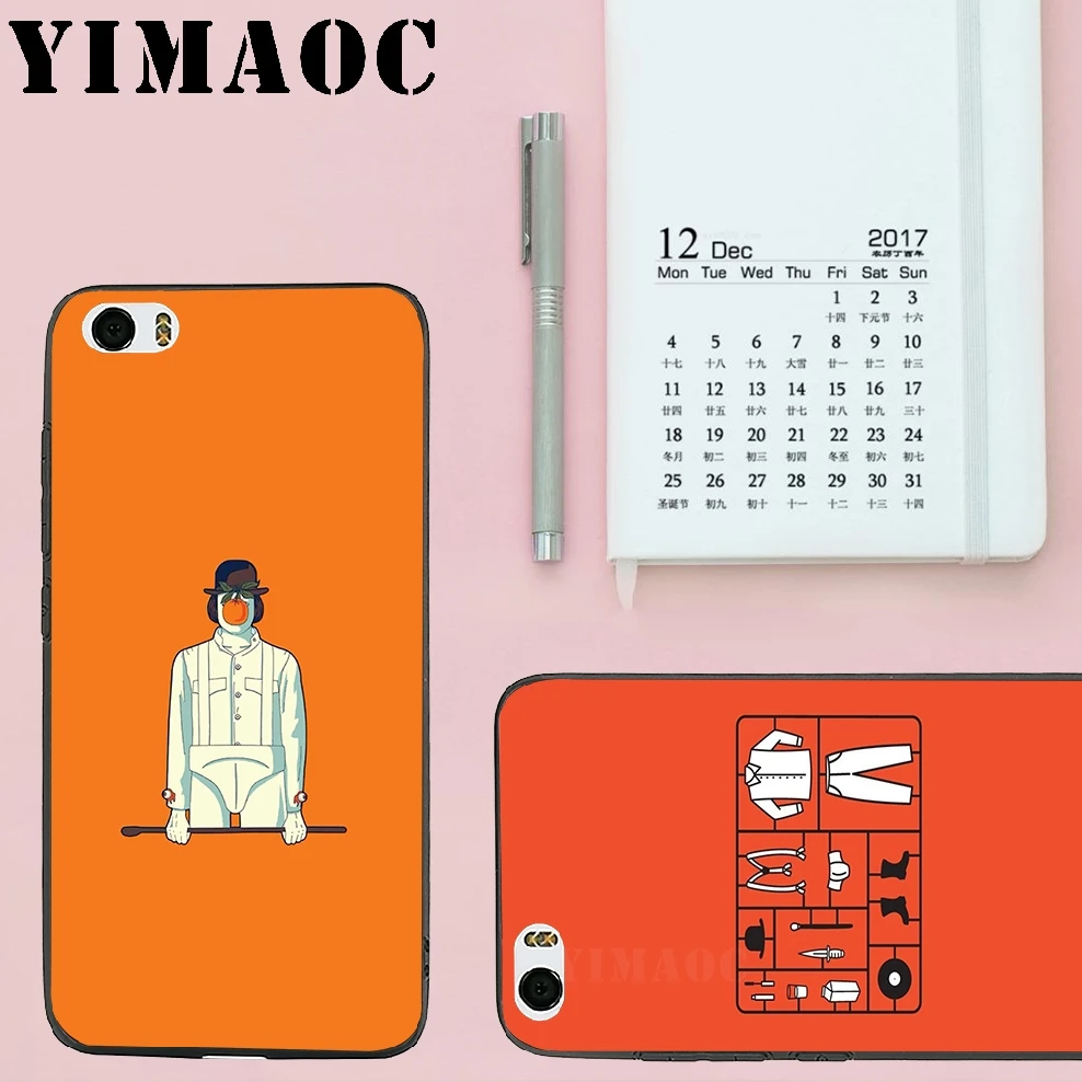 YIMAOC Заводной Оранжевый Мягкий силиконовый чехол для Xiao mi Red 6 Note 4X 4A 5A 5 Plus A1 A2 Pro Lite 8