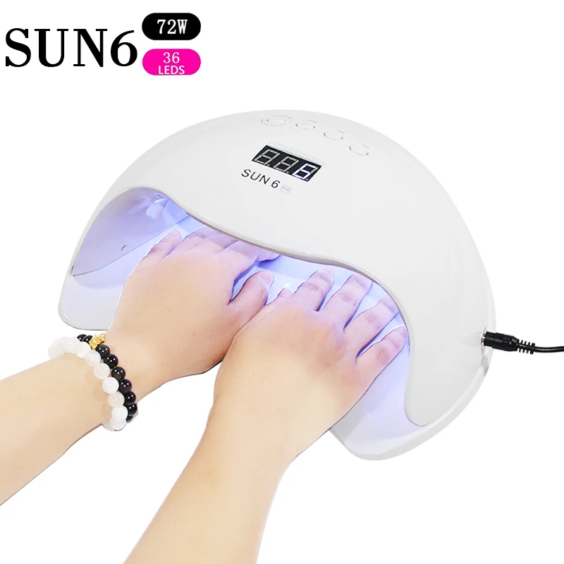 24/72/80W LED 2In UV LED Nail Lamp Infrared induction 10/30/60/99s with Nail Duct Suction 2 Fan Vacuum Cleaner For Manicure Tool