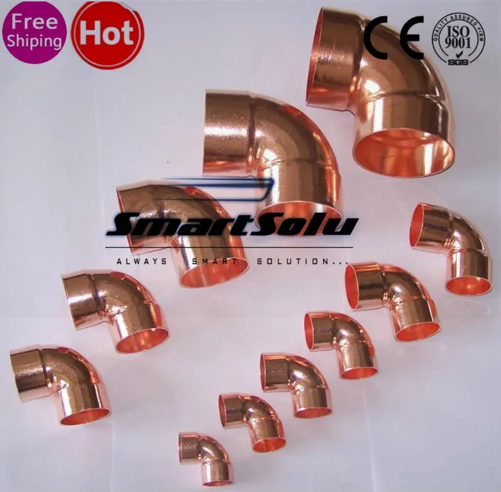 Прямая поставка с фабрики HVAC-R соединитель адаптера 50 мм 90 градусов Локти медные