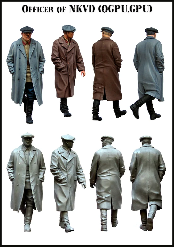 

Комплект 1/35 модельная фигурка из смолы, офицеры НКВД времен Второй мировой войны (OGPU.GPU), неразборный, неокрашенный