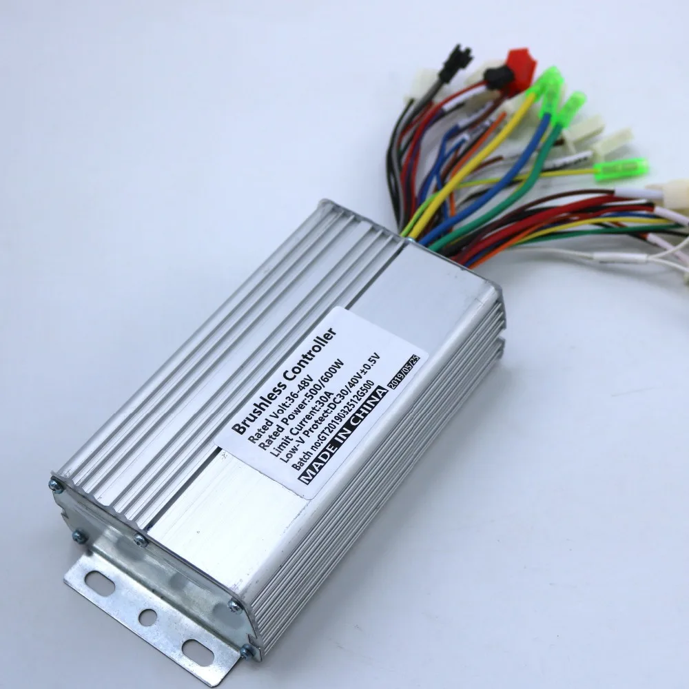 Greentime 36 V/48 V 500 W/600 W 30Amax мотор BLDC контроллер электровелосипед трёхколёсный велосипед двойной режим датчика/Бессенсорный контроллер