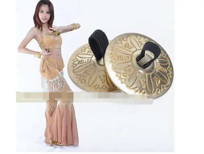 1 пара/лот женский танец живота тарелки пальчиковые медные аксессуары для танца