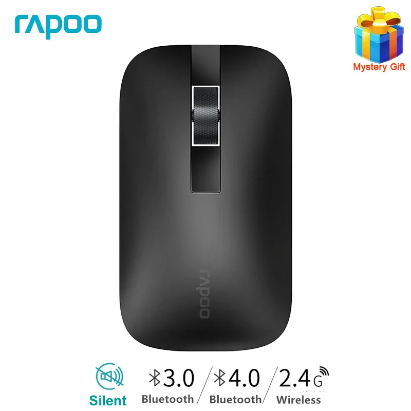 Мышь беспроводная Rapoo M550 Бесшумная с поддержкой Bluetooth 1300 точек/дюйм|Мыши| |