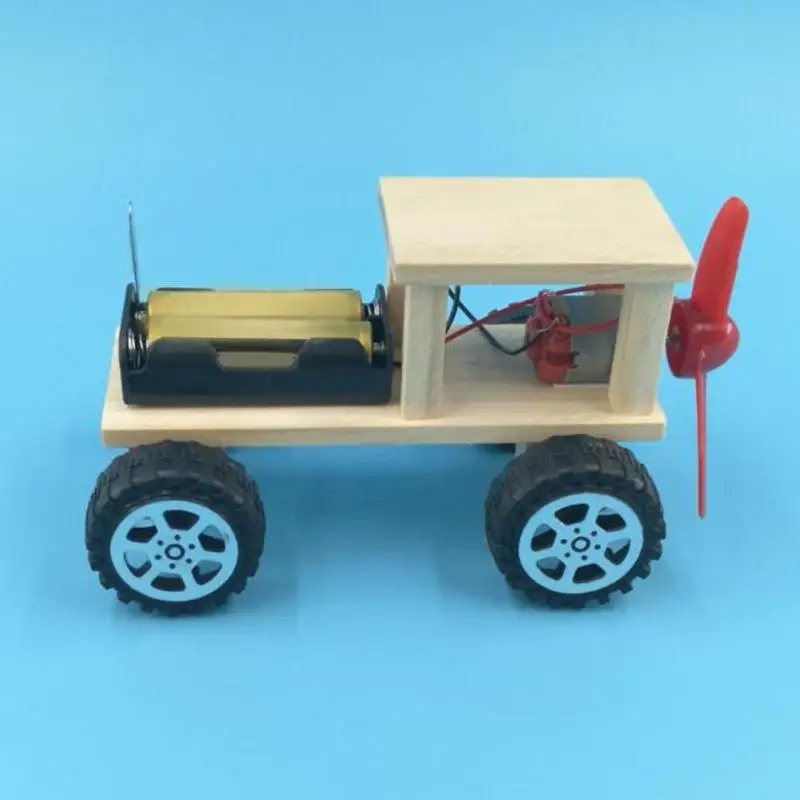 Diy Электрический ветряной автомобиль собранный пазл научная фантастика