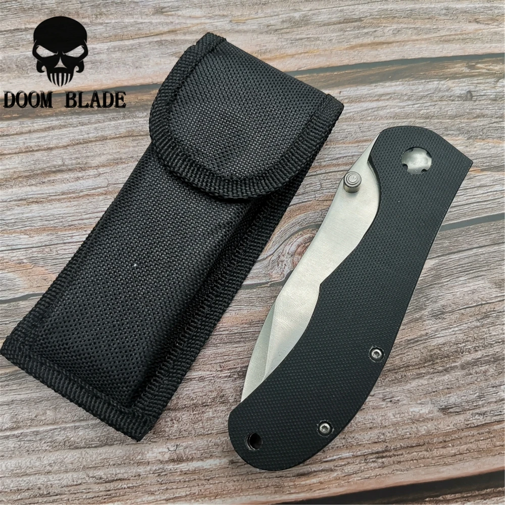 230mm 5CR15MOV Blade Quick Open Knives Outdoor Folding Knife G10 Camping Tools Hunting Wilderness Survival Tactics Portable | Инструменты