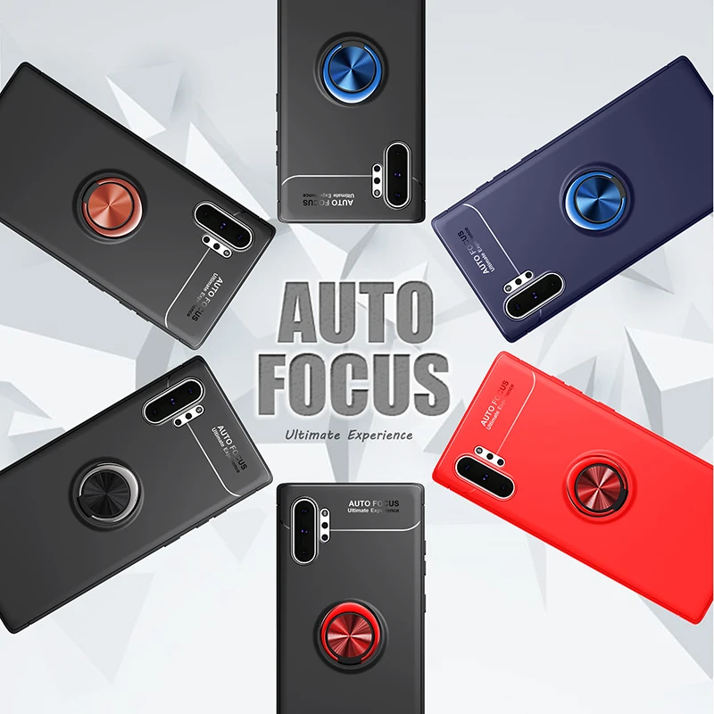 Чехол для samsung galaxy Note 10 plus Note10 + автомобильный магнитный держатель Мягкая